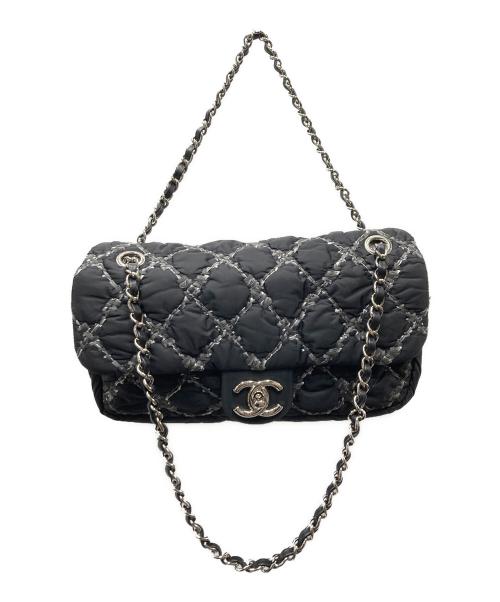 CHANEL（シャネル）CHANEL (シャネル) パリビザンス チェーンショルダーバッグ ブラック×グレーの古着・服飾アイテム