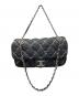 CHANEL (シャネル) パリビザンス チェーンショルダーバッグ ブラック×グレー：240000円