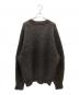 NKNIT (ンニット) wave pattern mohair KNIT モヘア混ニット ブラウン×カーキ サイズ:表記無し：13000円