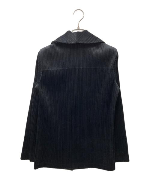 PLEATS PLEASE（プリーツプリーズ）PLEATS PLEASE (プリーツプリーズ) ショールカラージャケット ブラック サイズ:3の古着・服飾アイテム