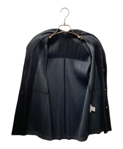 PLEATS PLEASE（プリーツプリーズ）PLEATS PLEASE (プリーツプリーズ) ショールカラージャケット ブラック サイズ:3の古着・服飾アイテム