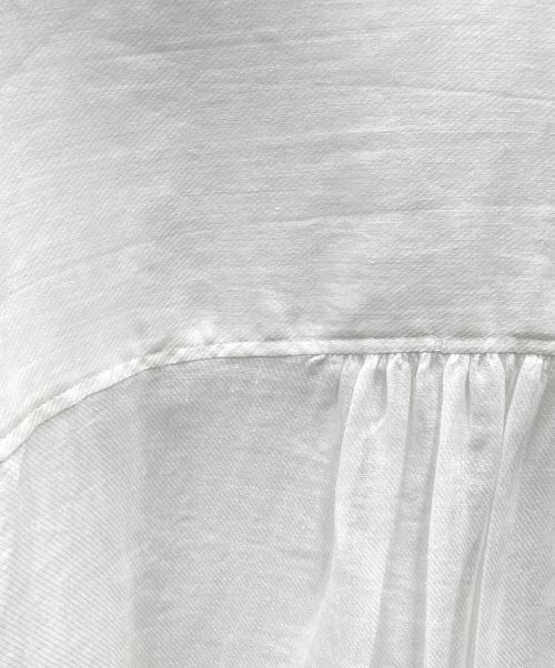 AP STUDIO（エーピーストゥディオ）AP STUDIO (エーピーストゥディオ) ラミーマキシシャツワンピース ホワイト サイズ:SIZE 38の古着・服飾アイテム