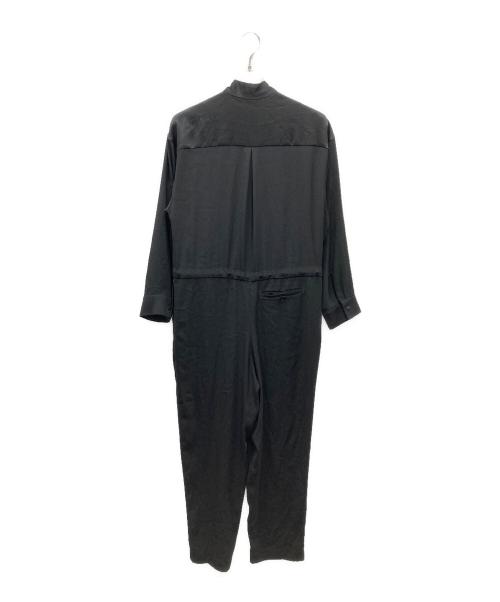 loin.（ロワン）loin. (ロワン) サテン ボウタイ オールインワン ブラック サイズ:SIZE 38の古着・服飾アイテム