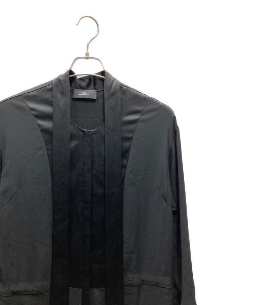 loin.（ロワン）loin. (ロワン) サテン ボウタイ オールインワン ブラック サイズ:SIZE 38の古着・服飾アイテム