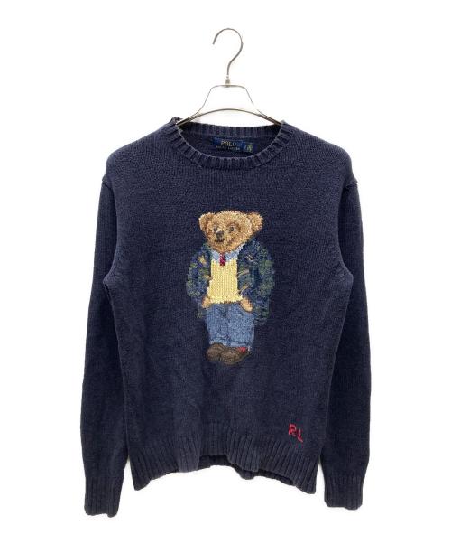 POLO RALPH LAUREN（ポロ・ラルフローレン）POLO RALPH LAUREN (ポロ・ラルフローレン) ポロベアニット ネイビー サイズ:SIZE Sの古着・服飾アイテム