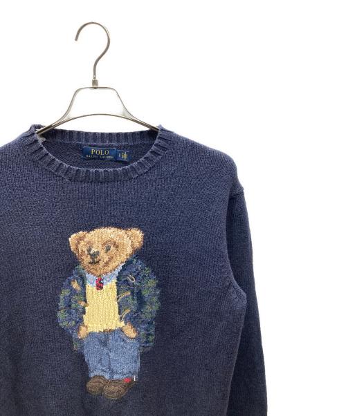 POLO RALPH LAUREN（ポロ・ラルフローレン）POLO RALPH LAUREN (ポロ・ラルフローレン) ポロベアニット ネイビー サイズ:SIZE Sの古着・服飾アイテム