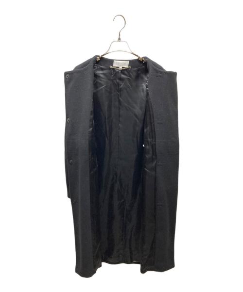 ESCADA SPORT（エスカーダスポート）ESCADA SPORT (エスカーダスポート) レースアップデザインノーカラーコート ブラック サイズ:SIZE 32の古着・服飾アイテム