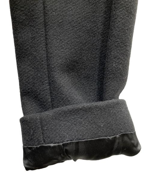ESCADA SPORT（エスカーダスポート）ESCADA SPORT (エスカーダスポート) レースアップデザインノーカラーコート ブラック サイズ:SIZE 32の古着・服飾アイテム
