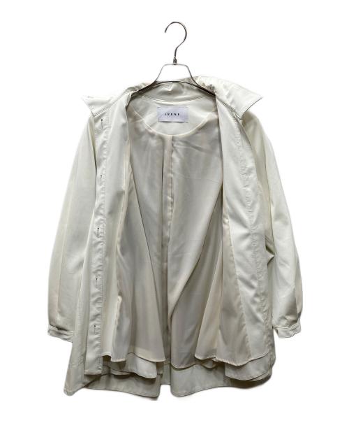 IRENE（アイレネ）IRENE (アイレネ) Silky Leather Shirt Jacket シルキーレザーシャツジャケット ホワイト サイズ:Sの古着・服飾アイテム