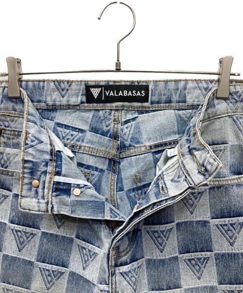 VALABASAS（バラバサス）VALABASAS (バラバサス) バギーワイドデニムパンツ ブルー サイズ:32の古着・服飾アイテム