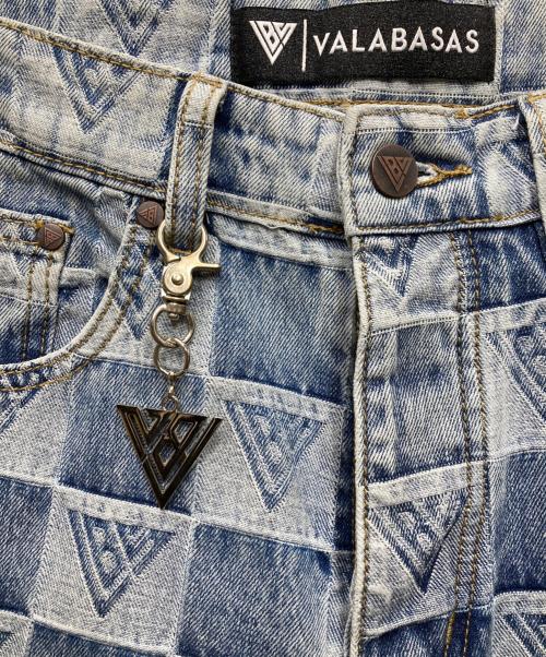 VALABASAS（バラバサス）VALABASAS (バラバサス) バギーワイドデニムパンツ ブルー サイズ:32の古着・服飾アイテム
