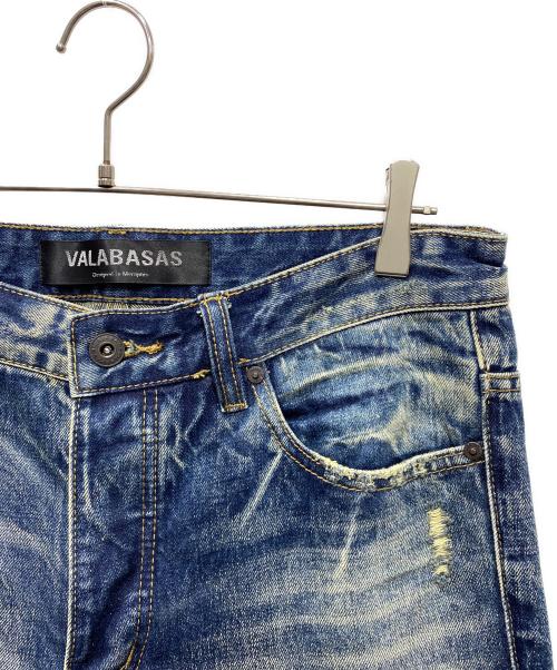 VALABASAS（バラバサス）VALABASAS (バラバサス) ダメージ加工デニムパンツ インディゴ サイズ:32の古着・服飾アイテム