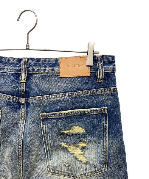 VALABASAS（バラバサス）VALABASAS (バラバサス) ダメージ加工デニムパンツ インディゴ サイズ:32の古着・服飾アイテム
