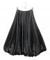 TOE（トゥー）の古着「ウオッシャブル ボリューム マキシスカート」｜ブラック