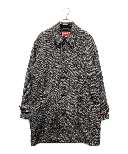KENZO（ケンゾー）KENZO (ケンゾー) 23AW ウールツイードコート ブラック サイズ:50の古着・服飾アイテム