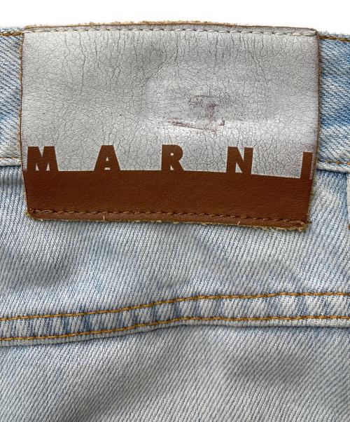 MARNI（マルニ）MARNI (マルニ) フラワーパッチ デニムパンツ ブルー サイズ:30の古着・服飾アイテム