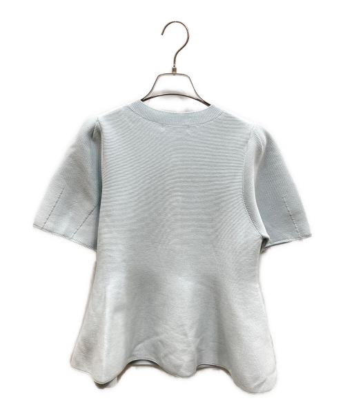 THE TOE（ザ・トゥー）the toe (ザ・トゥー) ulip Peplum Top 半袖カーディガン ブルー サイズ:SIZE Sの古着・服飾アイテム
