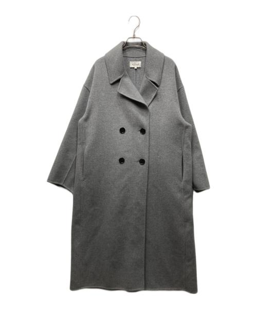 LE GLAZIK（ル グラジック）LE GLAZIK (ル グラジック) ウール混 チェスターコート グレー サイズ:36の古着・服飾アイテム