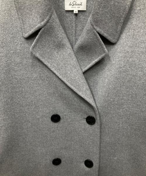 LE GLAZIK（ル グラジック）LE GLAZIK (ル グラジック) ウール混 チェスターコート グレー サイズ:36の古着・服飾アイテム