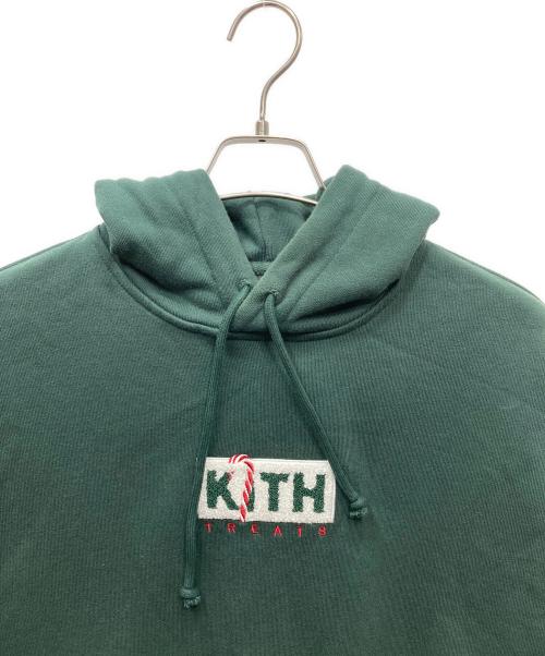 KITH TREATS（キストリーツ）KITH TREATS (キストリーツ) Treats Peppermint Box Logo Hoodie プルオーバーパーカー グリーン サイズ:Sの古着・服飾アイテム
