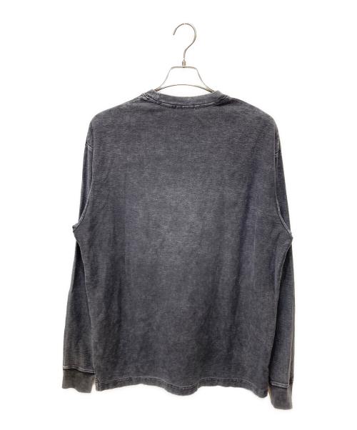 KITH（キス）KITH (キス) Quinn Crystal Washed L/S ウォッシュド加工ロングスリーブカットソー ブラック サイズ:SIZE Sの古着・服飾アイテム