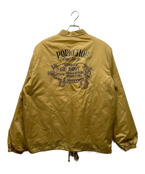 PORKCHOP GARAGE SUPPLY（ポークチョップガレージサプライ）PORKCHOP GARAGE SUPPLY (ポークチョップガレージサプライ) ガレージサプライ ボアコーチジャケット ベージュ サイズ:Lの古着・服飾アイテム