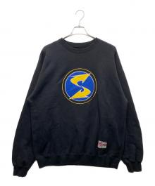 NEIGHBORHOOD×SUBWARE SWEAT SHIRT LS（ネイバーフッド）の古着「ロゴスウェット」｜ブラック×ブルー