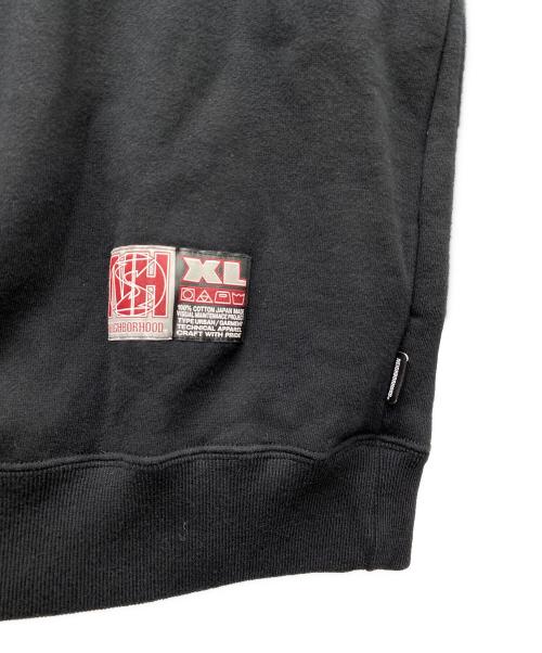 NEIGHBORHOOD（ネイバーフッド）NEIGHBORHOOD (ネイバーフッド) SUBWARE SWEAT SHIRT LS ロゴスウェット ブラック×ブルー サイズ:XLの古着・服飾アイテム