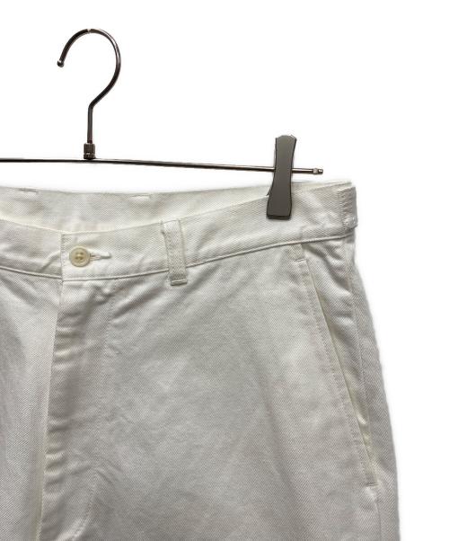 Y（ワイ）Y (ワイ) 13oz ORGANIC COTTON DENIM ADJUSTER TROUSER ワイドデニムパンツ ホワイト サイズ:Mの古着・服飾アイテム