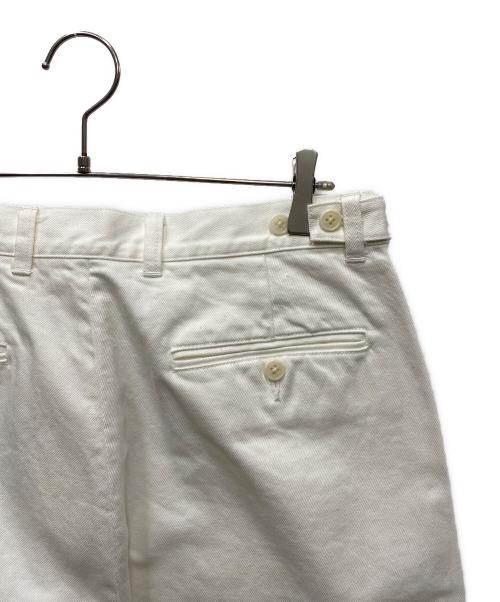 Y（ワイ）Y (ワイ) 13oz ORGANIC COTTON DENIM ADJUSTER TROUSER ワイドデニムパンツ ホワイト サイズ:Mの古着・服飾アイテム