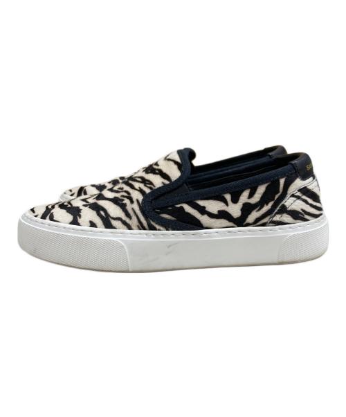 Saint Laurent Paris（サンローランパリ）Saint Laurent Paris (サンローランパリ) VENICE DONNA SLIP-ON ヴェニス スケーター スリッポン ブラック×ホワイト サイズ:35の古着・服飾アイテム