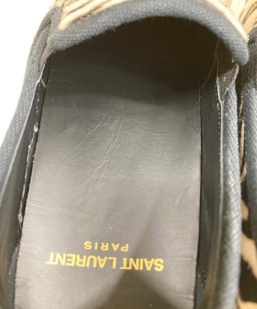Saint Laurent Paris（サンローランパリ）Saint Laurent Paris (サンローランパリ) VENICE DONNA SLIP-ON ヴェニス スケーター スリッポン ブラック×ホワイト サイズ:35の古着・服飾アイテム