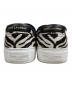 中古・古着 Saint Laurent Paris (サンローランパリ) VENICE DONNA SLIP-ON ヴェニス スケーター スリッポン ブラック×ホワイト サイズ:35：9000円