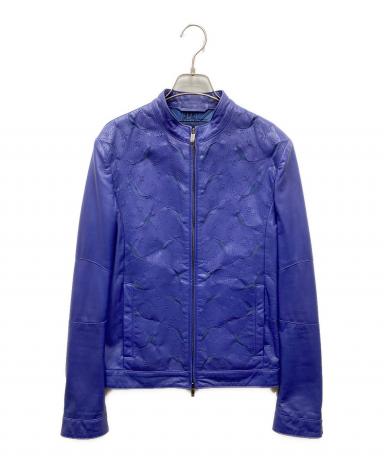 中古・古着通販】ETRO (エトロ) 裏地ペイズリー パンチング レザー