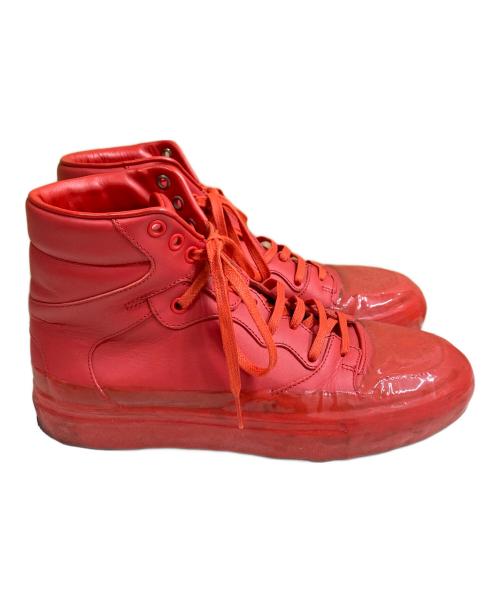 BALENCIAGA（バレンシアガ）BALENCIAGA (バレンシアガ) パテント 切替 ハイカットスニーカー レッド サイズ:SIZE 39の古着・服飾アイテム
