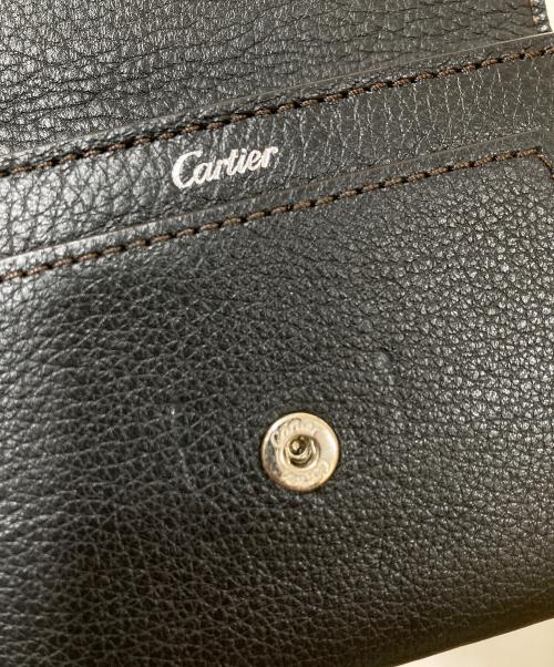 Cartier（カルティエ）Cartier (カルティエ) ドゥ カルティエ レザー カードケース ブラックの古着・服飾アイテム