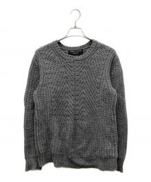 COMME des GARCONS HOMME PLUS（コムデギャルソンオムプリュス）の古着「ウール混ニット」｜グレー