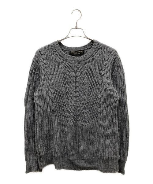 COMME des GARCONS HOMME PLUS（コムデギャルソンオムプリュス）COMME des GARCONS HOMME PLUS (コムデギャルソンオムプリュス) ウール混ニット グレー サイズ:Mの古着・服飾アイテム