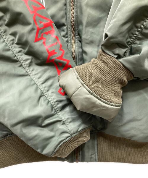 Hysteric Glamour（ヒステリックグラマー）Hysteric Glamour (ヒステリックグラマー) DEVILS RACING MA-1 ジャケット オリーブ サイズ:5の古着・服飾アイテム