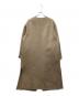 MUSE de Deuxieme Classe (ミューズ ドゥーズィエム クラス) victorian リバーロングノーカラーコート ベージュ サイズ:36：27000円