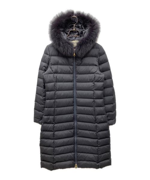 UNITED ARROWS（ユナイテッドアローズ）UNITED ARROWS (ユナイテッドアローズ) フーデッド ダウンコート ブラック サイズ:36の古着・服飾アイテム