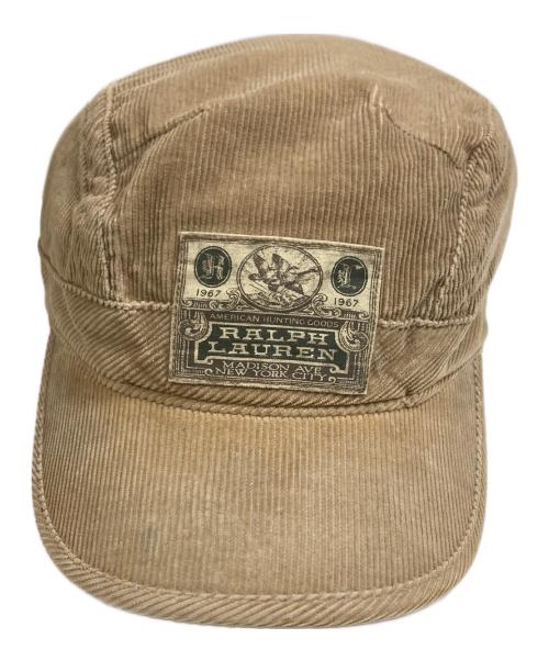 POLO RALPH LAUREN（ポロ・ラルフローレン）POLO RALPH LAUREN (ポロ・ラルフローレン) コーデュロイキャップ ブラウンの古着・服飾アイテム
