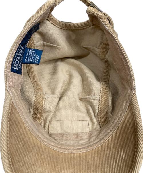 POLO RALPH LAUREN（ポロ・ラルフローレン）POLO RALPH LAUREN (ポロ・ラルフローレン) コーデュロイキャップ ブラウンの古着・服飾アイテム