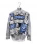 COMME des GARCONS SHIRT（コムデギャルソンシャツ）の古着「パッチワーク長袖シャツ」｜ブルー