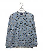 BoTTボット）の古着「VERDY Vick Thermal L/S Tee 長袖カットソー」｜ブルー×ホワイト