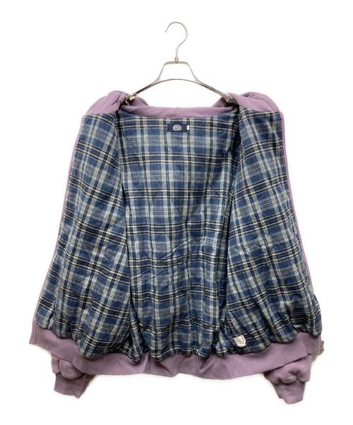 SOL（エスオーエル）SOL (エスオーエル) 3GUYS PADDED ZIP HOODIE ジップパーカー パープル サイズ:XLの古着・服飾アイテム