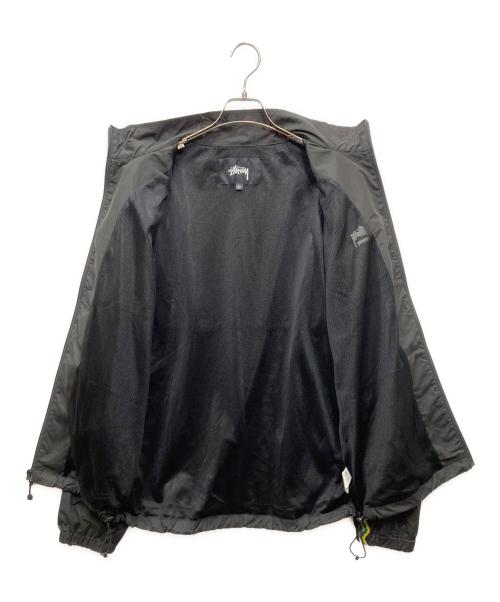 stussy（ステューシー）stussy (ステューシー) コーチジャケット ブラック×イエロー サイズ:Lの古着・服飾アイテム