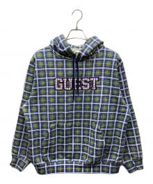 SPECIAL GUEST（スペシャルゲスト）の古着「G CHECK HOODIE チェックパーカー」｜ブルー×グリーン