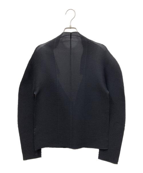 ISSEY MIYAKE me（イッセイ ミヤケ ミー）ISSEY MIYAKE me (イッセイ ミヤケ ミー) プリーツカーディガン ブラック サイズ:Freeの古着・服飾アイテム