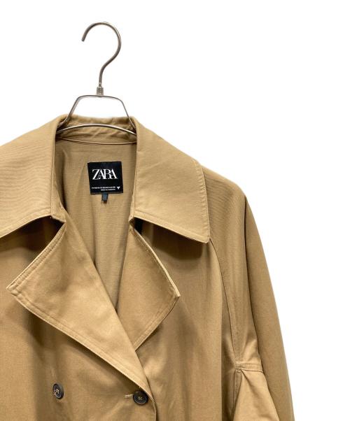 ZARA（ザラ）ZARA (ザラ) ビッグポケットロングコート ブラウン サイズ:SIZE XS-Sの古着・服飾アイテム